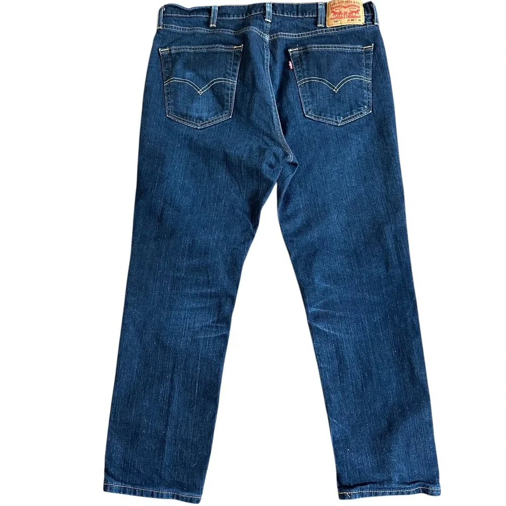 Levi's 541 Athletic Taper Jeans Mens 38x30 Dark Wash‎ Blue Denim